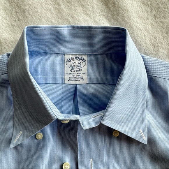 Brooks Brothers Men’s Long Sleeve Button Down Shirts Bundle set of Two 15.5-32 - Picture 5 of 11